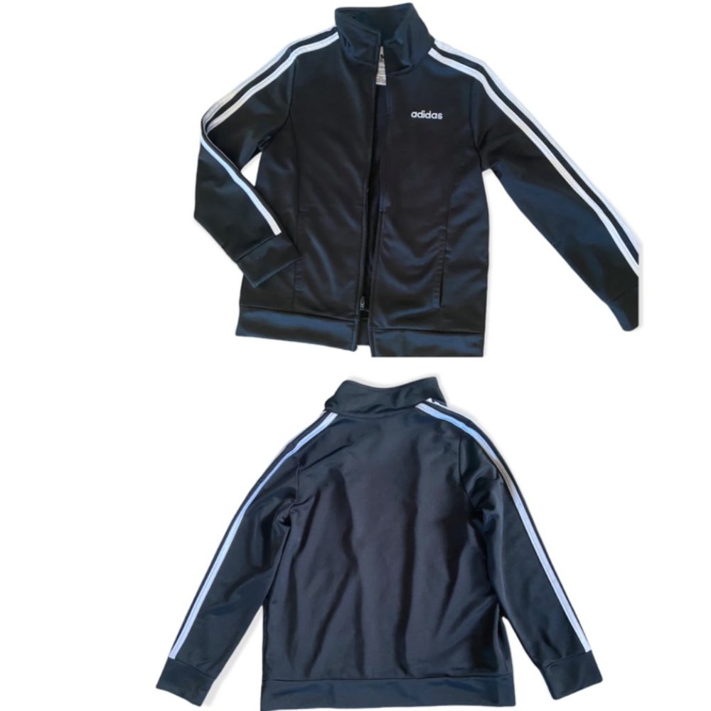Girls Black Adidas Jacket Size 10/12